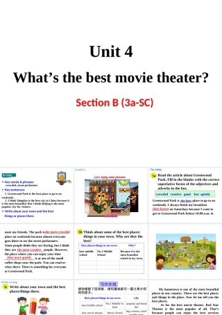 Section B (3a-SC) 教学课件