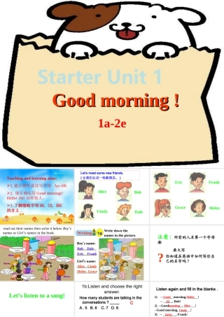 Starter Unit 1 1a-2e