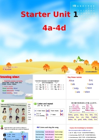 Starter Unit 1 4a-4d