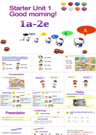Starter Unit 1(1a-2e)课件