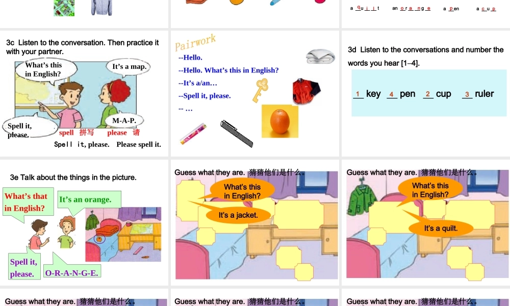 Starter Unit 2 (3a-4d)课件