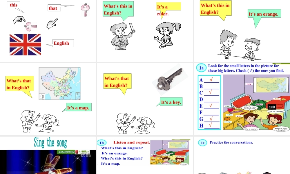 Starter Unit 2 What’s this in English Period 1课件