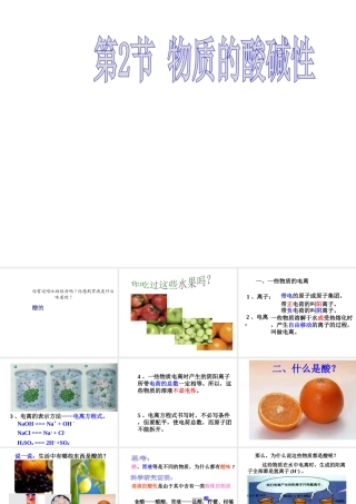 【倍速课时学练】九年级科学上册 第一章 第二节 物质的酸碱性课件 浙教版
