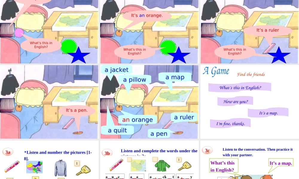 Starter Unit 2 What’s this in English Period 3课件2