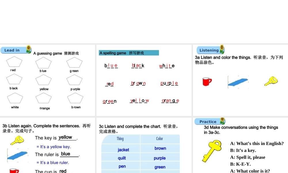 Starter Unit 3 (3a-4d)课件