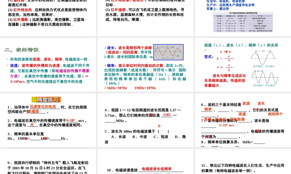 2018年九年级物理全册 第十九章 第二节 让信息”飞“起来课件 （新版）沪科版