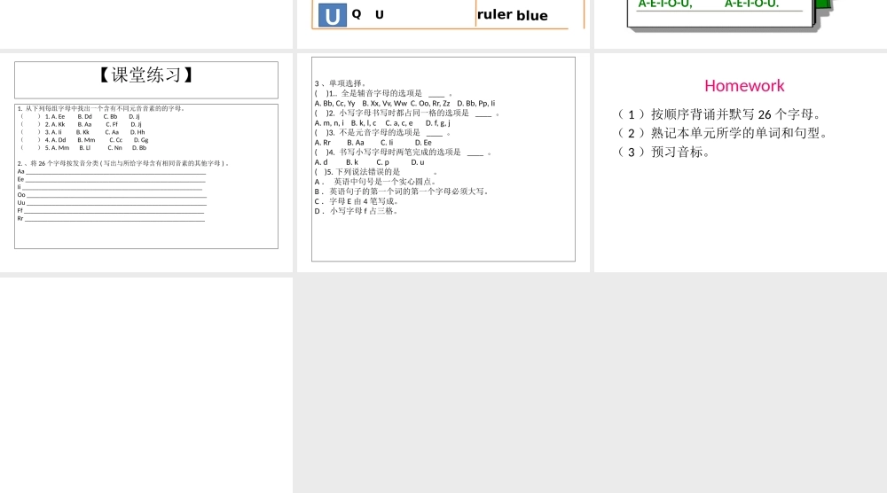 Starter Unit 3 What color is it Period4课件