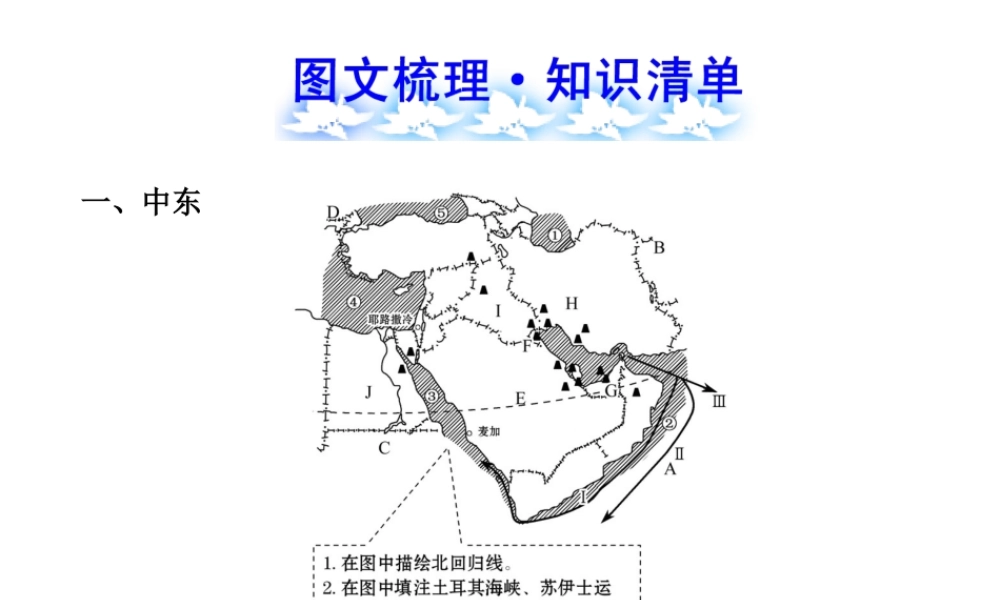 【全程复习】2014届中考地理 第7章 东半球其他的国家和地区课件 鲁教版