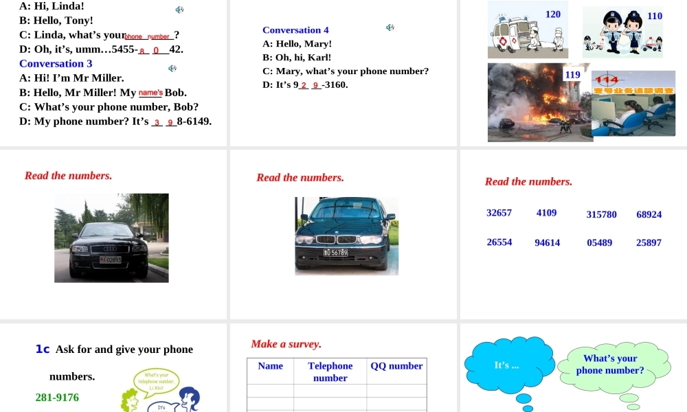 Unit 1 My name’s Gina.