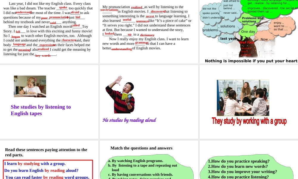 Unit 1第三课时Section A(3a-4c)