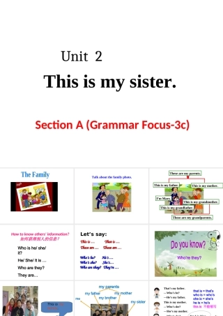 Unit 2 Section A (Grammar Focus-3c)课件