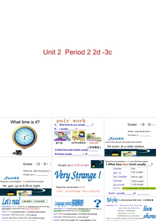 Unit 2 What time do you go to school Period 2课件2