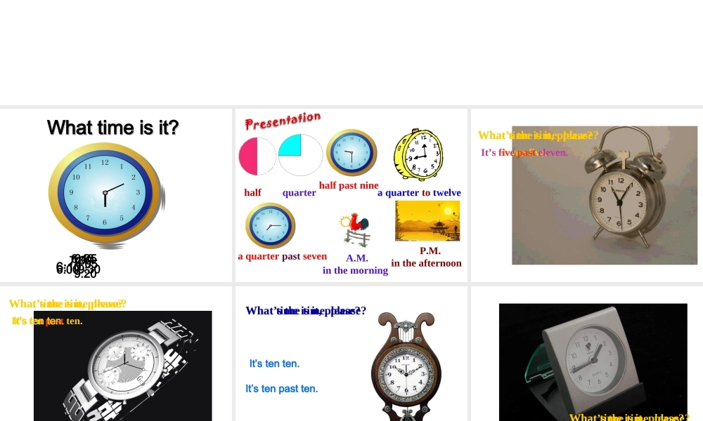 Unit 2 What time do you go to school Period 3课件