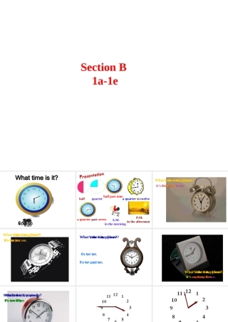 Unit 2 What time do you go to school Period 3课件