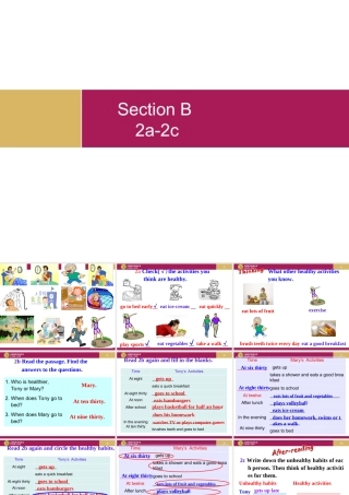 Unit 2 What time do you go to school Period 4课件