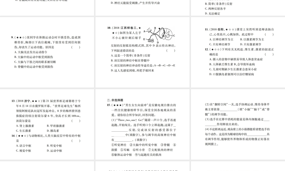 PK中考（江西专用）中考生物 同步高效集训（十四）课件-人教版初中九年级全册生物课件