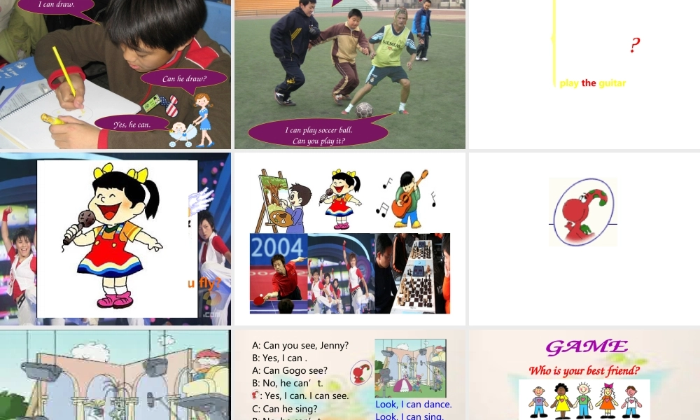 Unit 10 Can you play the guita