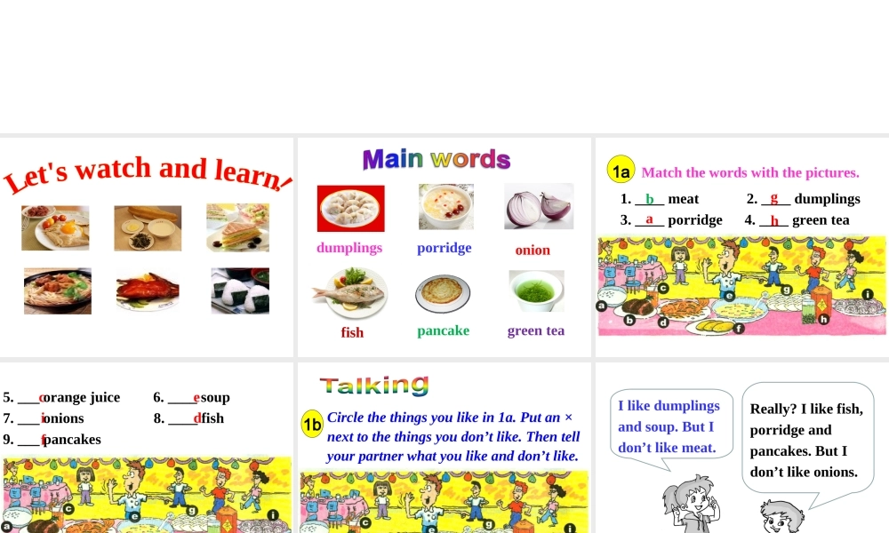 Unit 10 I’d like some noodles perion 3课件2