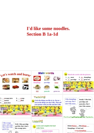 Unit 10 I’d like some noodles perion 3课件2