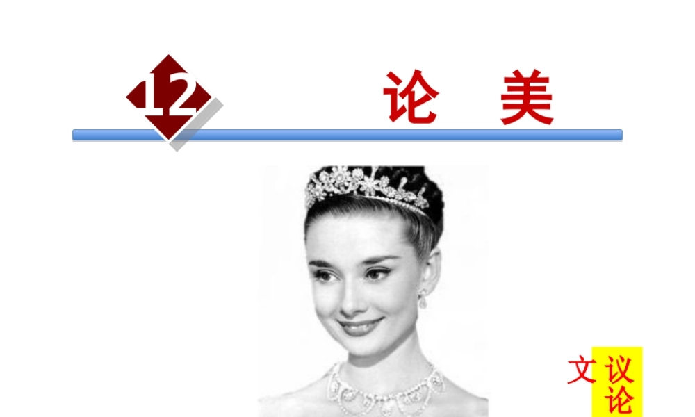 2018年九年级语文上册 第三单元 第12课 论美课件 苏教版