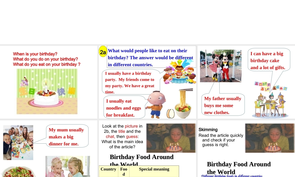 Unit 10 I’d like some noodles perion 4课件1