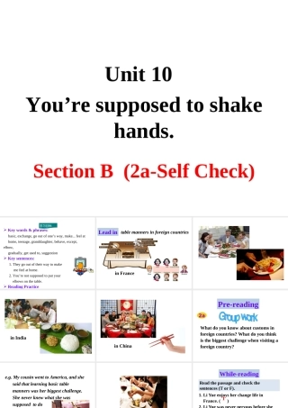 Unit 10 Section B 第二课时课件