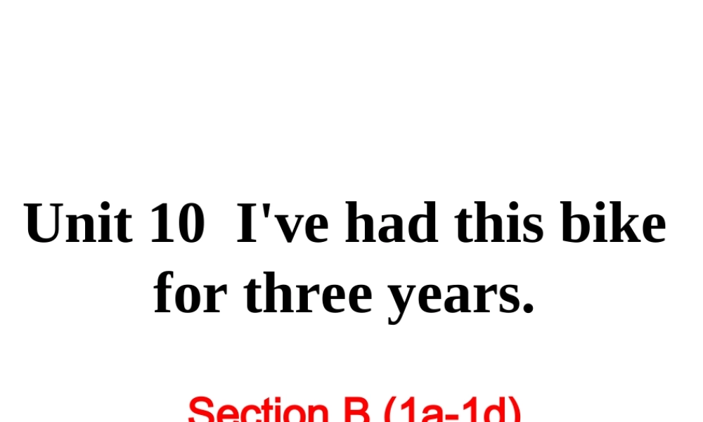 Unit 10 第三课时课件