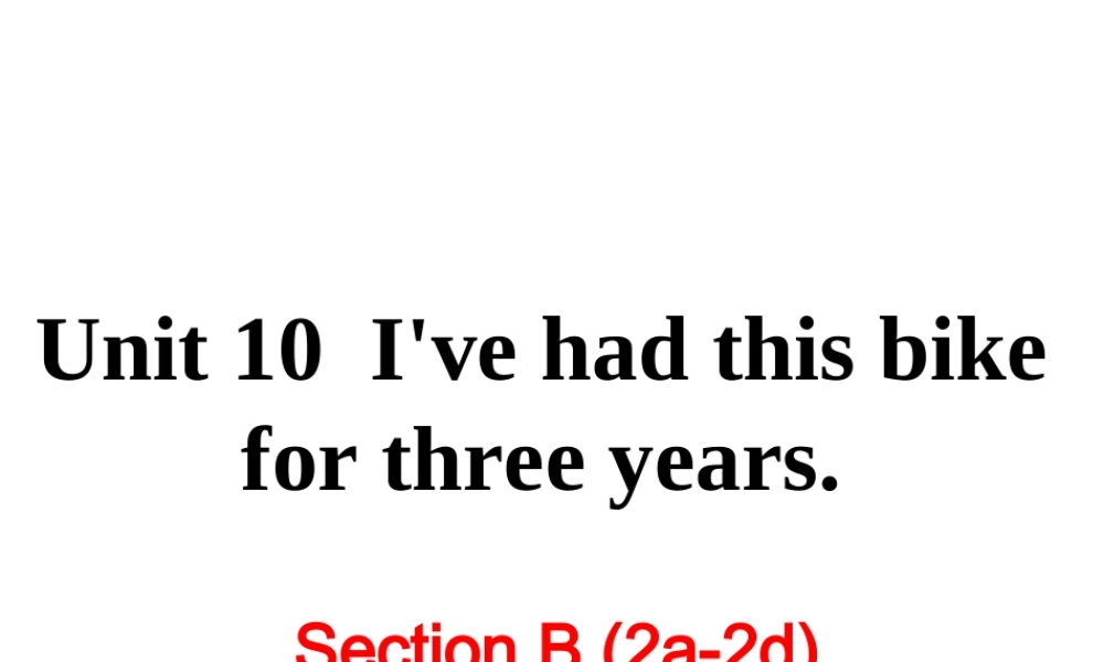 Unit 10 第四课时课件