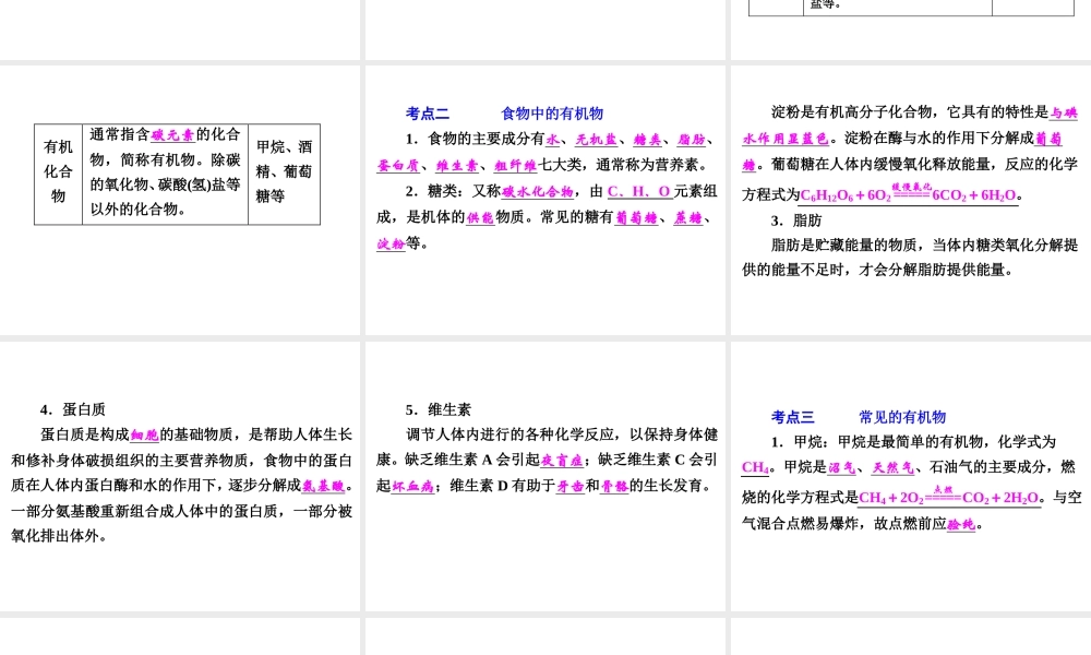 【中考备战策略】2015年中考科学总复习 专题35 常见的化合物一（考点知识梳理+中考典例精析+考点训练）课件 浙教版