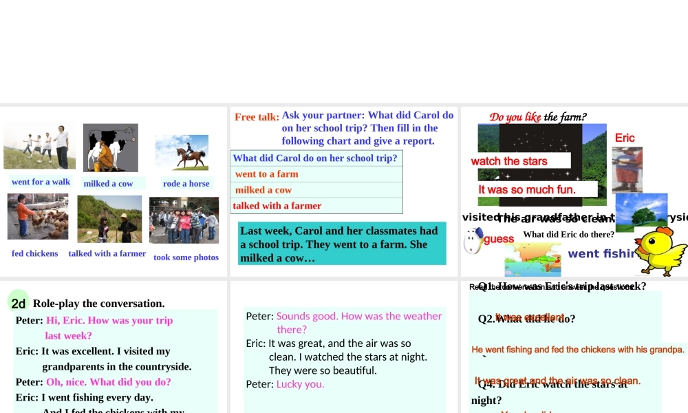 Unit 11 How was your school trip period 2课件1