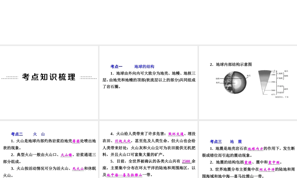 【中考备战策略】2015年中考科学总复习 专题39 人类生存的地球（考点知识梳理+中考典例精析+考点训练）课件 浙教版
