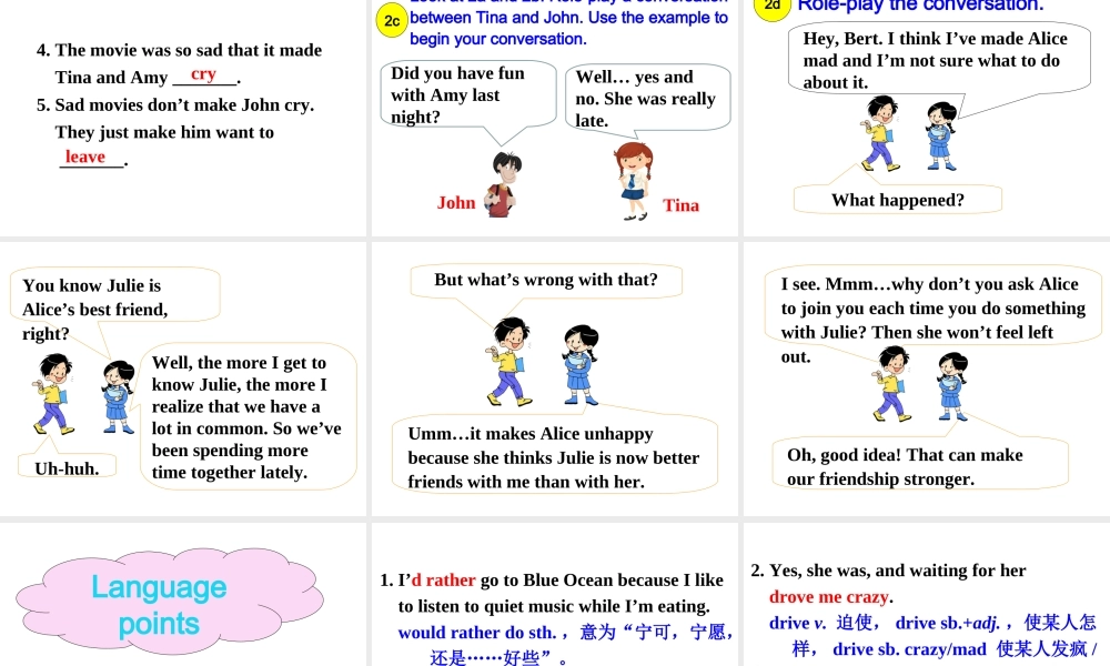 Unit 11 Section A (1a-2d)课件