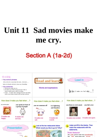 Unit 11 Section A (1a-2d)课件