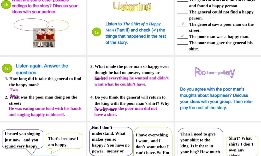 Unit 11 Section B (1a-1e)课件