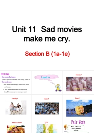 Unit 11 Section B (1a-1e)课件