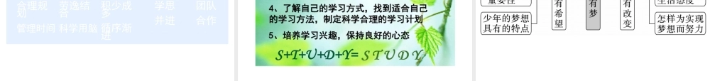 2018年七年级道德与法治上册 第一单元 成长的节拍 第一课 中学时代 第2框 少年有梦课件 新人教版