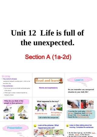 Unit 12 Section A (1a-2d)课件