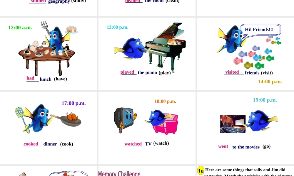 Unit 12 What did you do last weekend Period 3课件