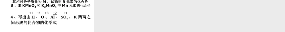 【倍速课时学练】2014九年级化学上册《4.2 物质组成的表示》课件2 （新版）鲁教版
