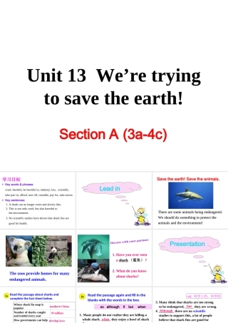 Unit 13 Section A (3a-4c)课件
