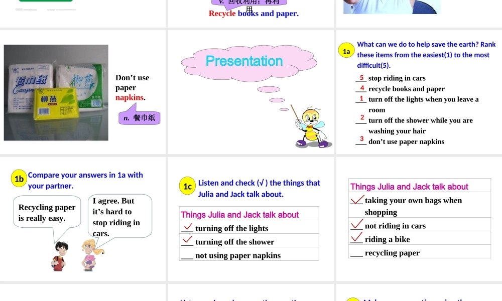 Unit 13 Section B (1a-1e)课件