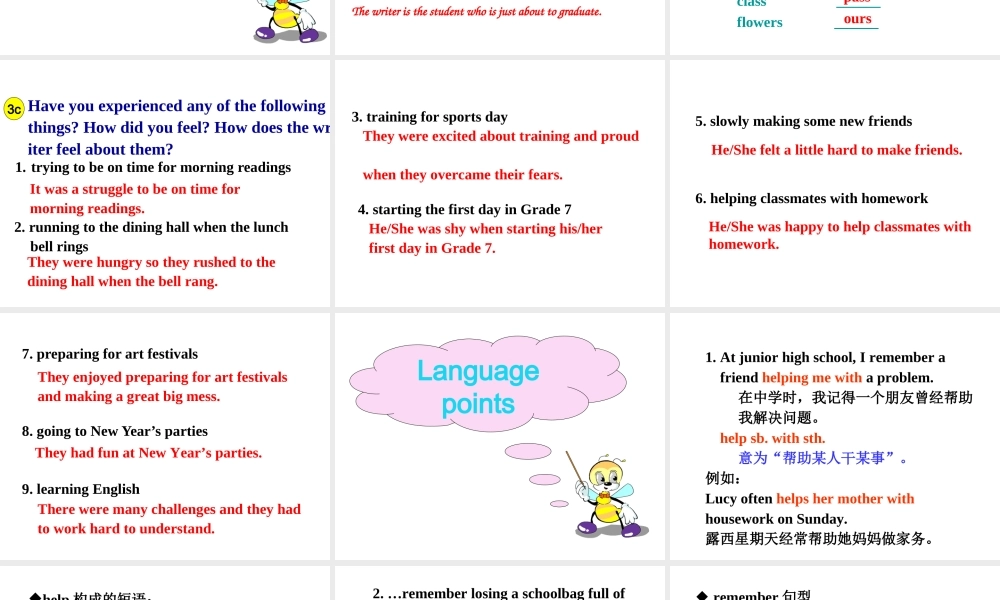 Unit 14 Section A (3a-4c)课件