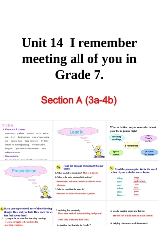 Unit 14 Section A (3a-4c)课件