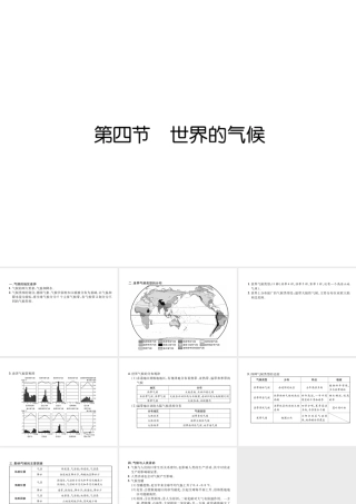 2018年七年级地理上册 第3章 第4节 世界气候习题课件 （新版）新人教版