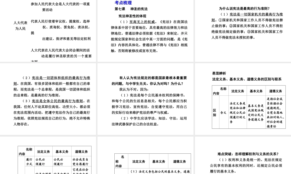 【中考面对面】安徽省2015届中考政治总复习 第一部分 教材知识梳理 九年级 第三单元 法治时代课件 人民版