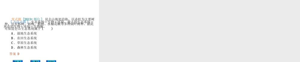 【中考复习方案】（云南）2015中考生物总复习 第5课时 生物与环境组成生态系统一课件（体验云南+考点聚焦+专项突破）