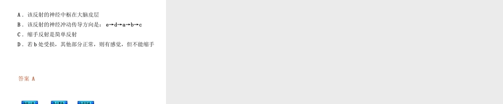 【中考复习方案】（云南）2015中考生物总复习 第17课时 人体通过神经系统和内分泌系统调节生命活动一课件（体验云南+考点聚焦+专项突破）