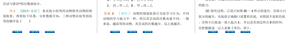 【中考复习方案】（云南）2015中考生物总复习 第20课时 动物的运动和行为课件（体验云南+考点聚焦+专项突破）