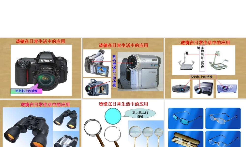 2019-2020学年八年级物理全册 4.5科学探究：凸透镜成像（透镜在生活中的应用）课件 （新版）沪科版