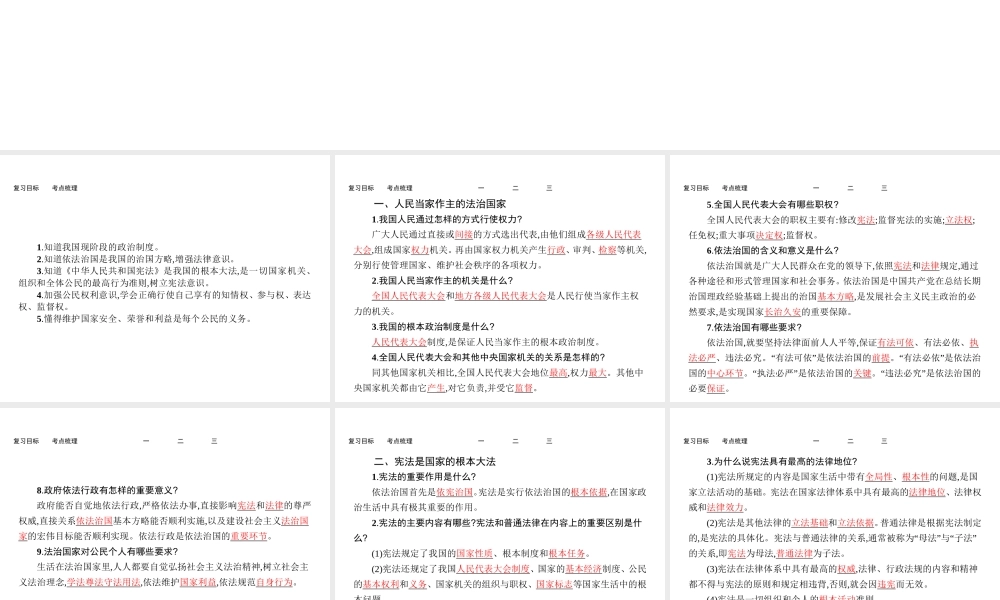 【优化设计】（福建专版）2015中考政治总复习 第16课时 参与政治生活课件